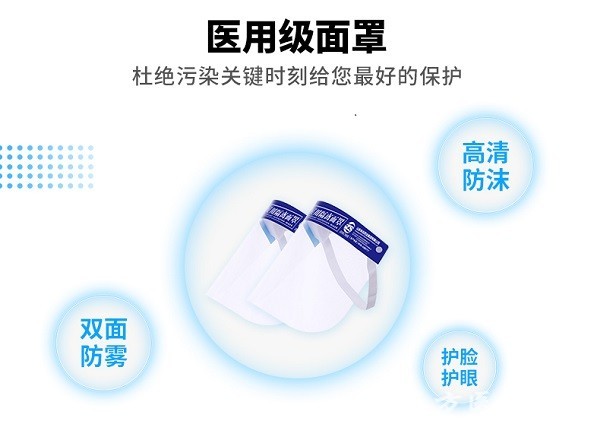 醫(yī)用防護面罩生產(chǎn)廠家，醫(yī)用防護面罩，一次性醫(yī)用防護面罩